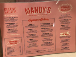 Mandy's menu