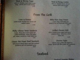 The Bedrock Bistro Inc menu