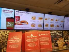 Tim Hortons menu