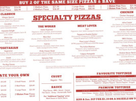 Villages Pizza menu