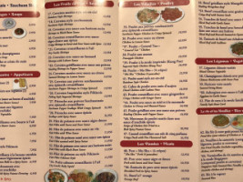 La Chinoise menu