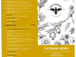 Buka Maranga Cafe Catering menu