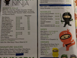 Hungry Ninja menu