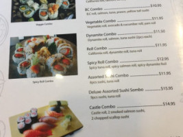 Sushi Castle menu