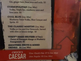 Chuck's Roadhouse Grill menu