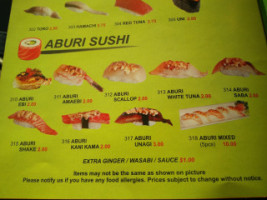 Yume Sushi menu