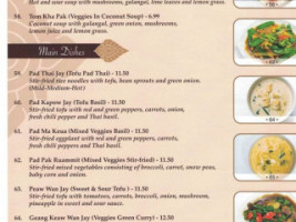 J.c. Royal Thai Cuisine menu