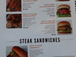 Ozzy's Burgers Mississauga menu