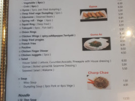 Soban Korean Japanese Cuisine menu