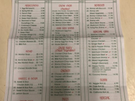 Panda King Buffet Sushi menu