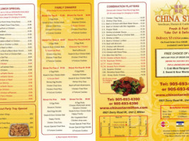 China Star menu