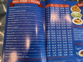 Chambly Pizzeria menu