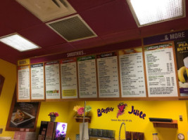 Booster Juice menu