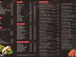 Takumi Sushi House menu