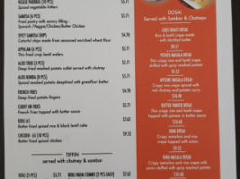 Simply Curries Inc menu