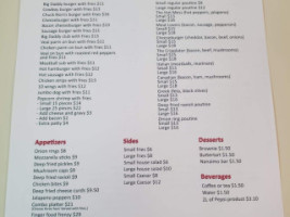 Deluca's Pizza menu