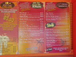 Baja Burger Shack menu