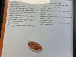 Aha Indian Food Paradise menu