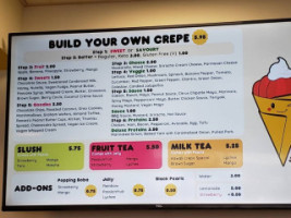 Kawaii Crepe menu