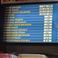 La Belle Province menu