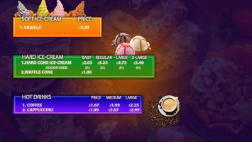 Hi Way Gas menu