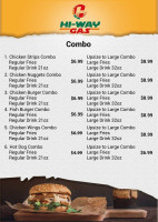 Hi Way Gas menu