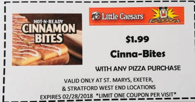 Little Caesars Pizza menu