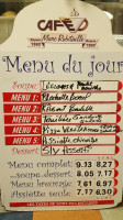 Chez Jozanne menu