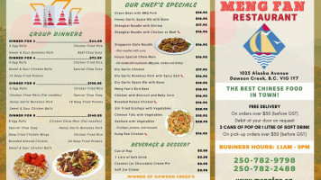 Cheung Sing Catering menu