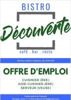 Bistro Découverte menu