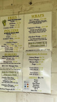 Jac's Chip Wagon menu