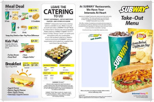 Subway menu