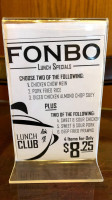 Fonbo menu