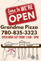 Grandma Pizza menu