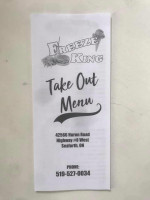 Freeze King menu