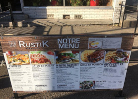 Rustik Pub And Grill menu