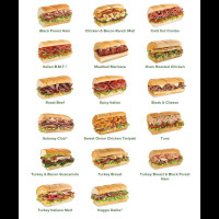 Subway menu