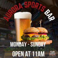 Aurora Sports menu