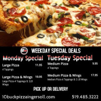 10 Buck Pizza Ingersoll menu