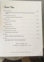 Evangeline Inn Cafe menu