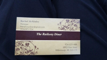 The Railway Diner menu