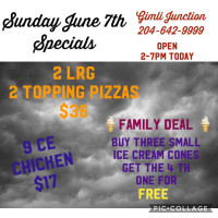 Gimli Junction & Chester Chicken menu