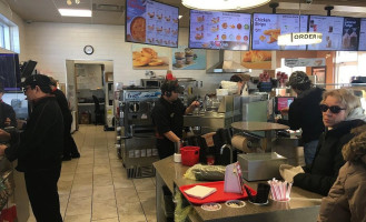 Tim Hortons Drive Thru inside