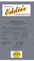 Eddie's Pizza menu