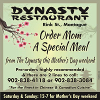 Dynasty Restaurant menu