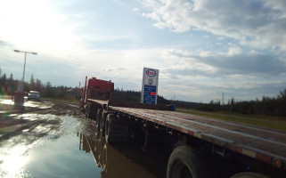 Esso Truck Stop Laundry Mat outside