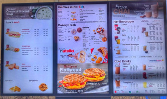 Tim Hortons menu