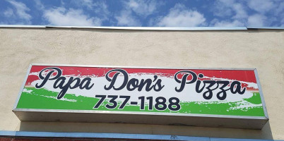 Papa Don's Pizza outside