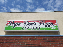 Papa Don's Pizza outside