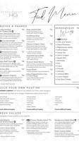 Rendezvous Hops Grill menu